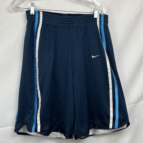 Nike Men’s Blue and White Reversible Basketball Shorts size large EUC - Picture 1 of 13
